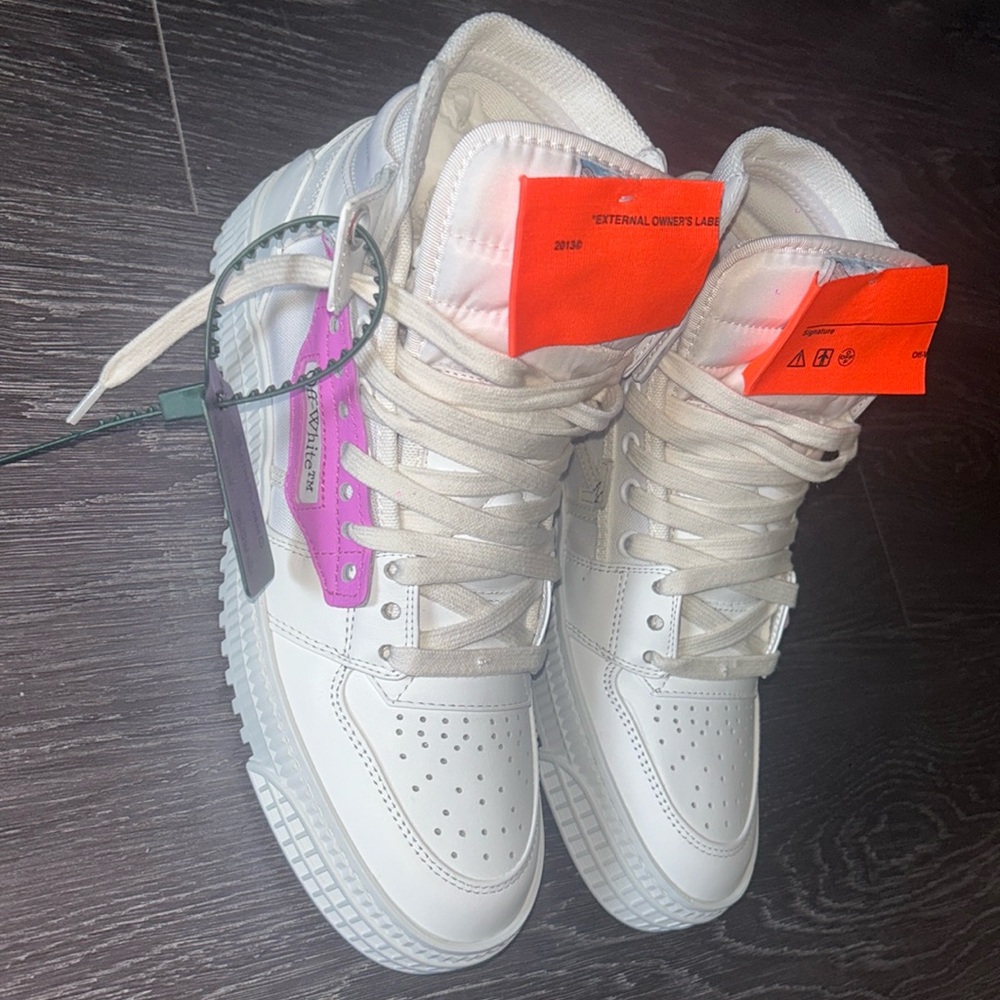 Off white high top sneakers